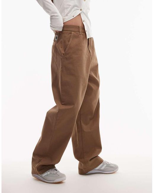 Carhartt White Brady Loose Fit Pants