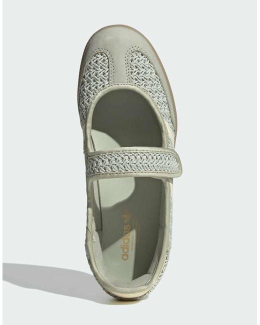 Adidas Originals Gray Samba Mary Jane Flats