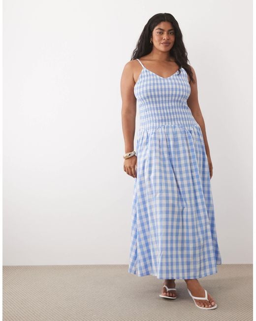 shirred drop waist maxi dress Shirred Drop Waist Maxi Dress