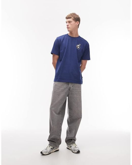 New Balance Blue 'la City Run' T-shirt for men