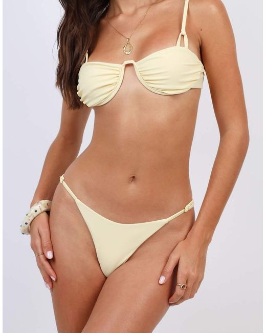 SIMMI Brown Thin Strap Bikini Bottoms