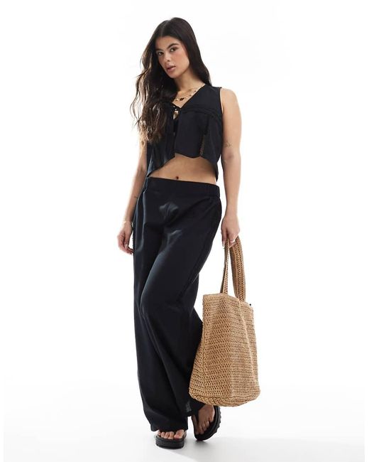 esmé studios Black Esmee Exclusive Lace Panel Vest