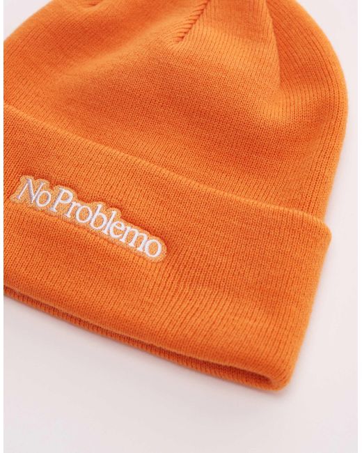 No Problemo – strickmütze in Orange für Herren