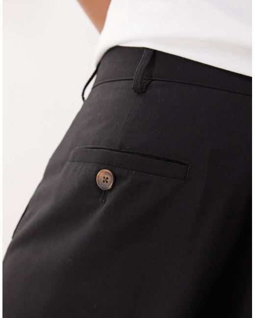 Prohibited Natural Pleated Shorts for men