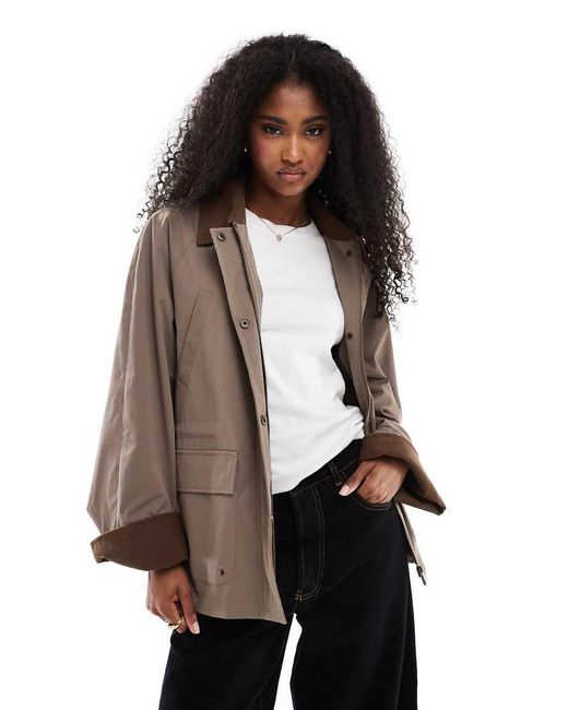 Giacca Con Dettagli A Contrasto di ONLY in Brown