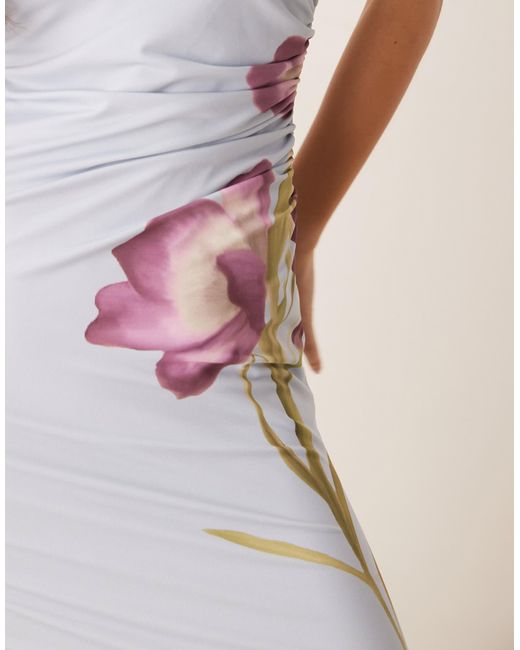 ASOS Natural Sleeveless Midi Dress