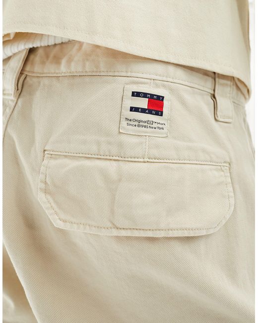 Tommy Hilfiger White Ethan Cargo Shorts for men