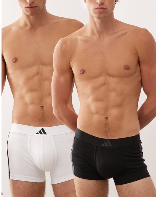 Adidas Black 2 Pack Boxers for men