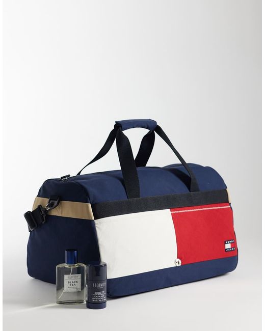 Tommy Hilfiger Blue Archive Duffle Bag for men