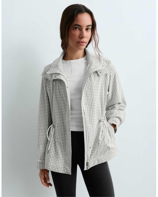 Oysho Gray Extra Lightweight 10k Waterproof Jacket