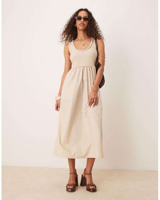 Threadbare Natural – maxikleid