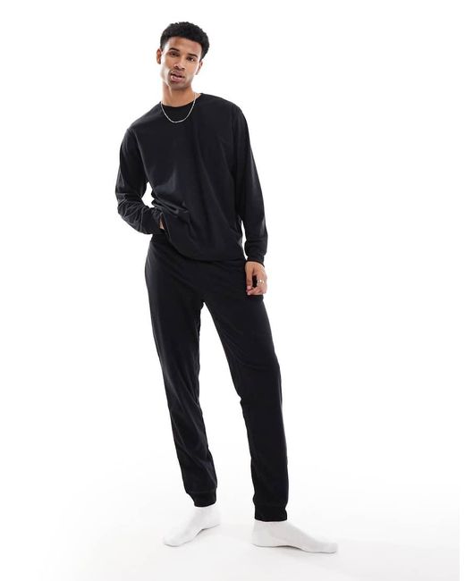Jack & Jones Black Lounge Set for men