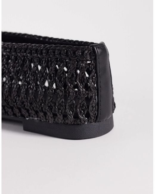 ASOS Black Lioness Weave Ballets