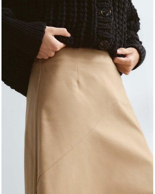 ARRANGE Brown Panelled Midi Skirt