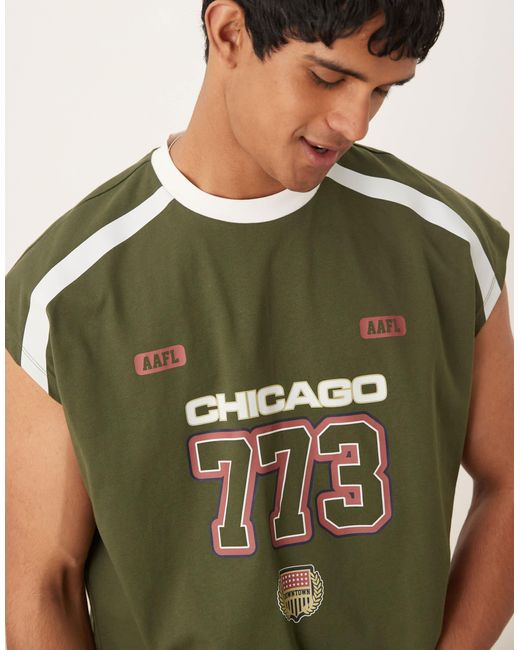 ASOS Asos desgin – oversize-trägershirt in Green für Herren