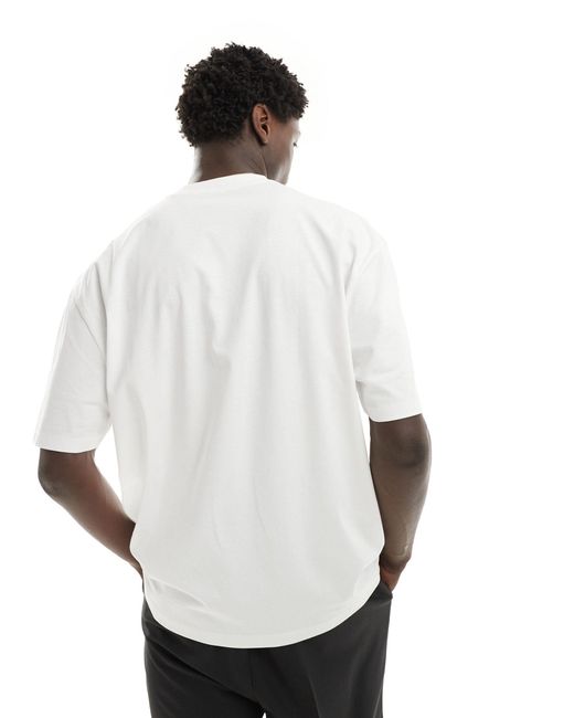 T-shirt oversize avec imprimé paresseux sur le devant ASOS pour homme en coloris White