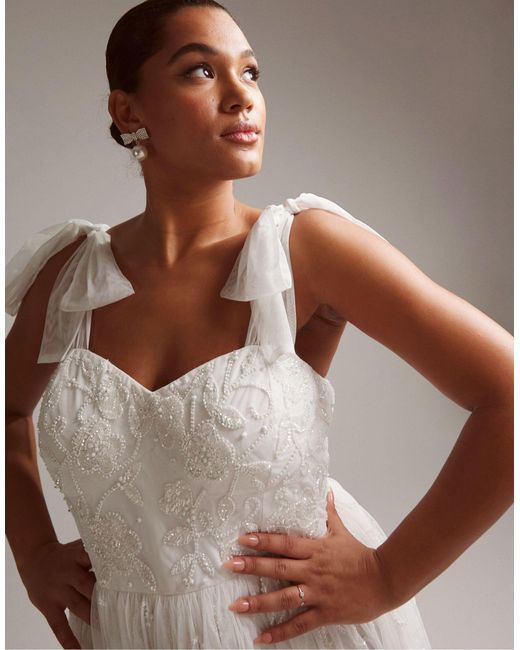 Asos design curve - mila - vestito da sposa di ASOS in Gray