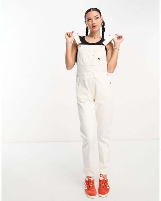Carhartt White Bib Overalls