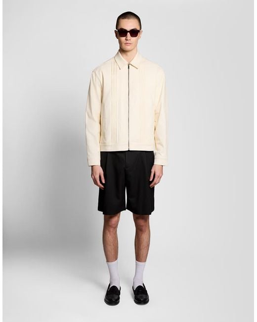 Lyle & Scott White Mid Jackets Pintuck Jacket for men