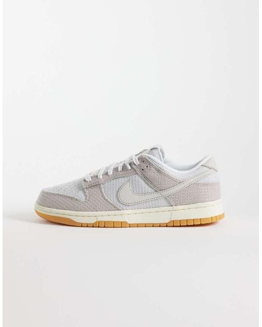 Nike White Dunk Low Retro Trainers for men