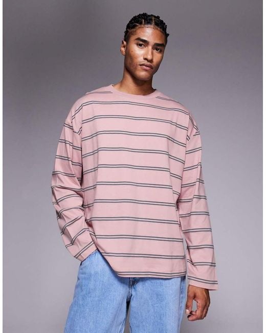 ASOS Multicolor Oversized Long Sleeve T-shirt for men