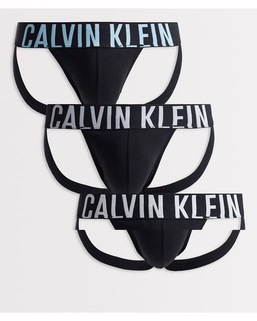 Calvin Klein Black Intense Power 3 Pack Jockstraps for men