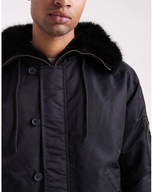 ASOS – ma1-bomberjacke in Black für Herren