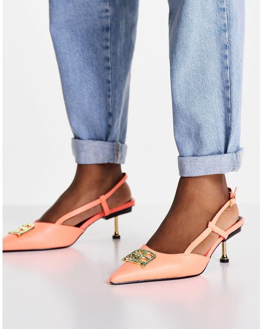 Zapatos rosas con tacón medio y detalle decorativo sherwood ASOS de color  Rosa | Lyst