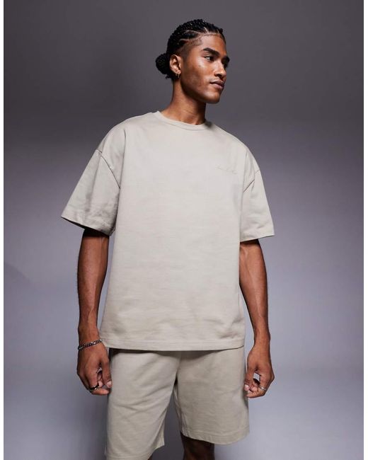 River Island Multicolor Printed T-shirt And Shorts Set for men