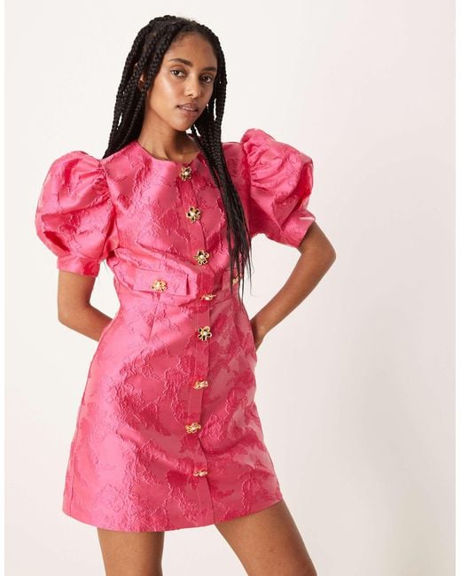 Sister Jane Pink X asos – anemone – minikleid