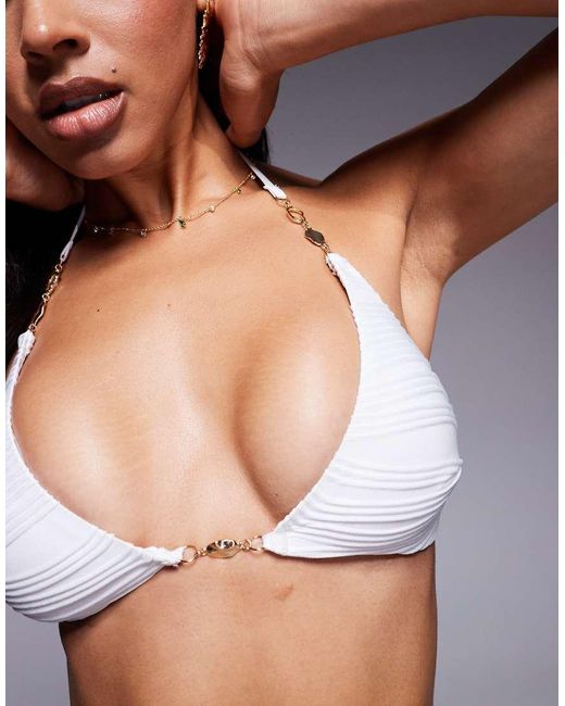Bluebella Black Orta Triangle Bikini Top
