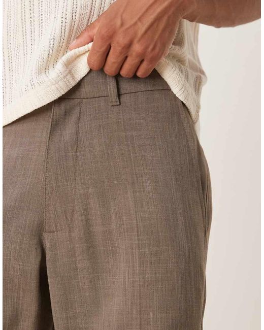 Abercrombie & Fitch Natural Straight Leg Relaxed Tailo Pants for men