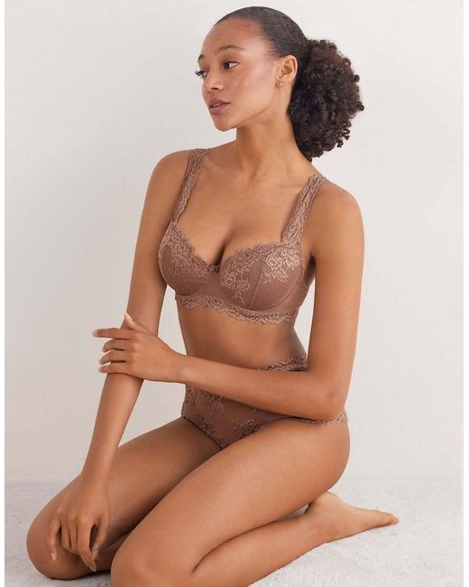 Intimissimi Brown Pretty Flowers Sofia Balconette Bra