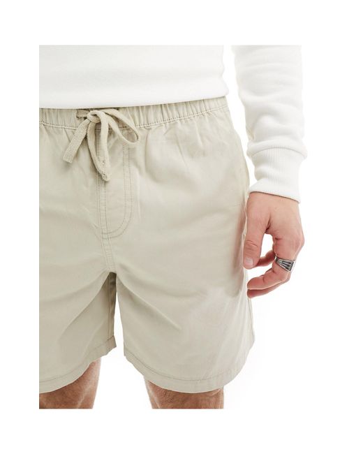 Another Influence White 2 Pack Cotton Twill Chino Shorts for men