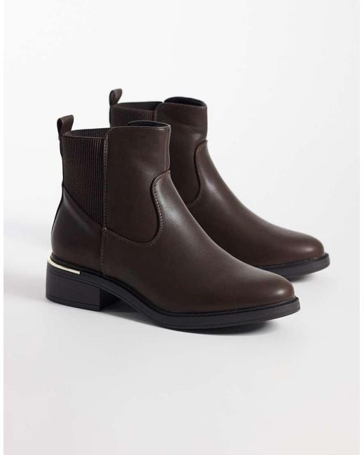 SEQWL Brown Aredea Ankle Boots