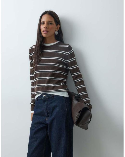 Mango Gray Knit Top