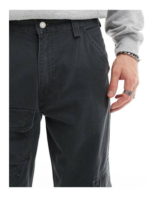 Levi's Black Stay Loose Cargo Pant for men