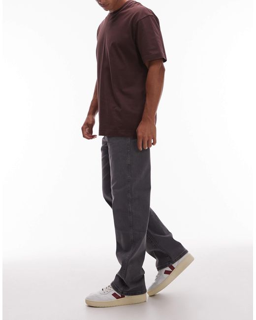 Jean droit ample - délavé Wrangler pour homme en coloris Red