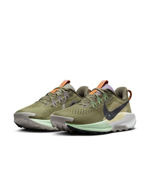 Nike Green Reactx Pegasus Trail 5 Sneakers for men