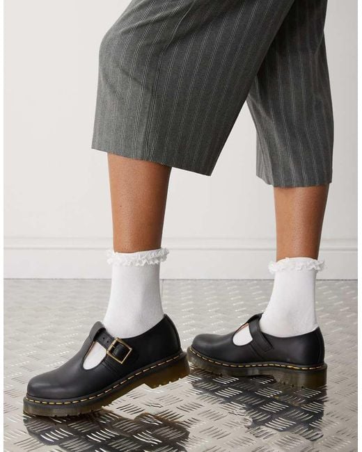 Dr. Martens Black Polley T Bar