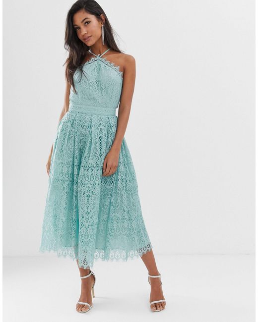 asos pale blue dress