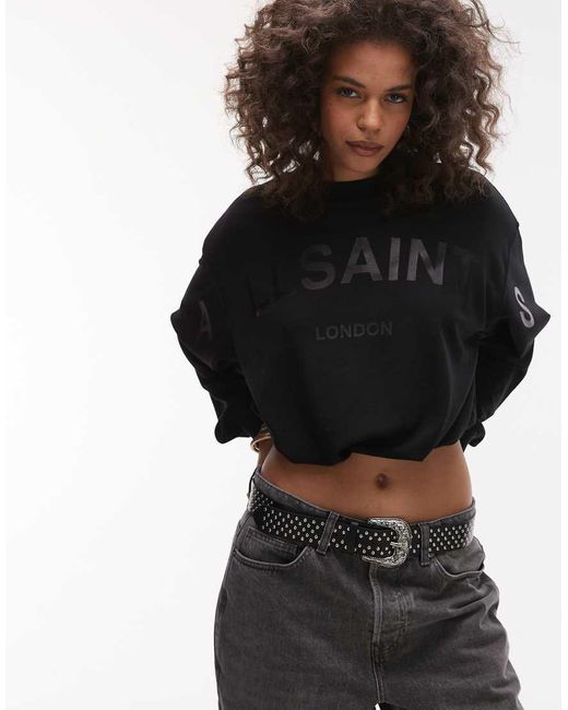 AllSaints Biggy Aster in het Black