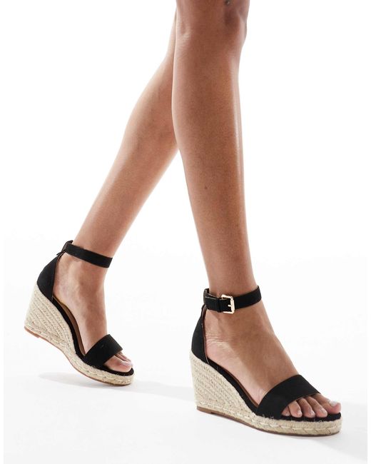 SEQWL Natural Amber Wedge Heeled Espadrilles