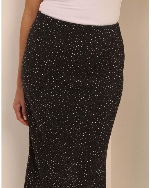 Nobody's Child Natural Polka Dot Mila Midi Skirt