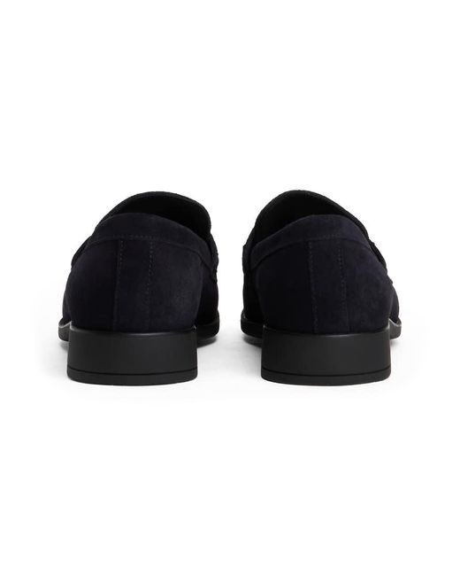 Tommy Hilfiger Suède Loafers Met Ketting in het Black