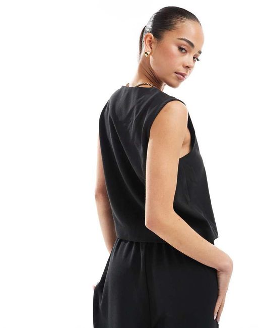ONLY Black Tailored Waistcoat Co-ord