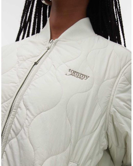 Tommy Hilfiger Gray Onion Quilt Jacket