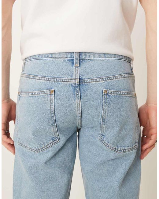ASOS Blue Tapered Fit Jeans for men