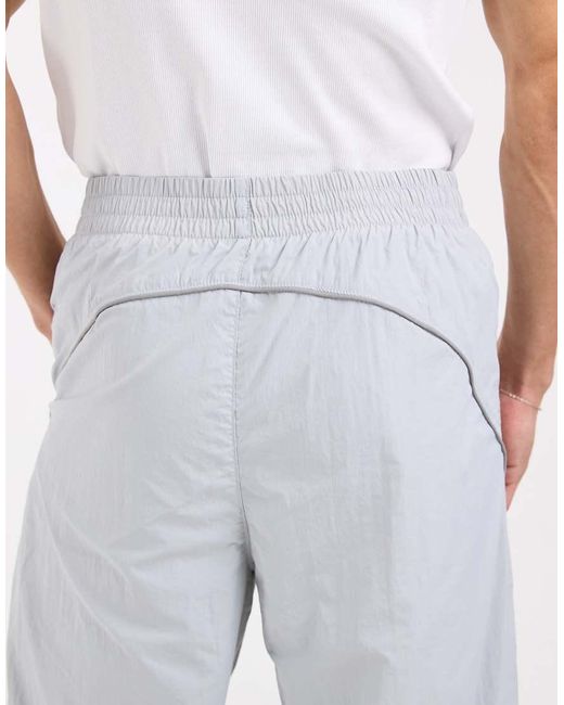 Hollister Gray Baggy Track Bottoms for men