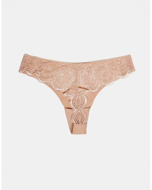 ASOS White 3 Pack No Vpl & Lace Thong